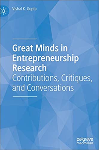 DevCourseWeb Great Minds in Entrepreneurship Research Contributions Critiques and Conversations