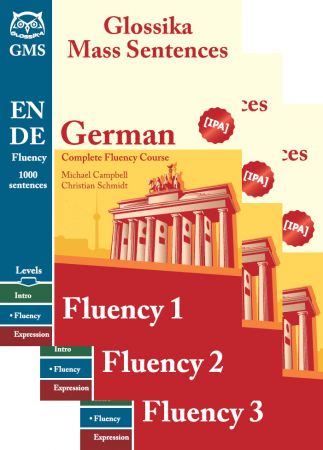 German Fluency 1 3: Glossika Mass Sentences (PDF+M4B)