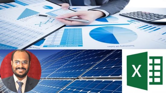 Financial Modeling of Solar Plant in Premium Excel Sheets