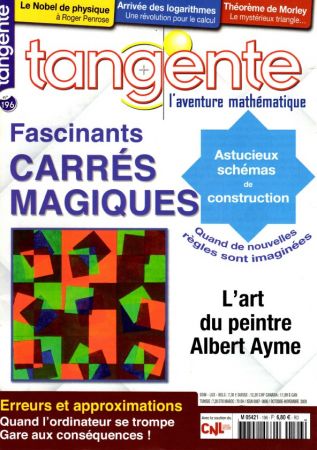 Tangente (Le Mag) N°196   Octobre Novembre 2020