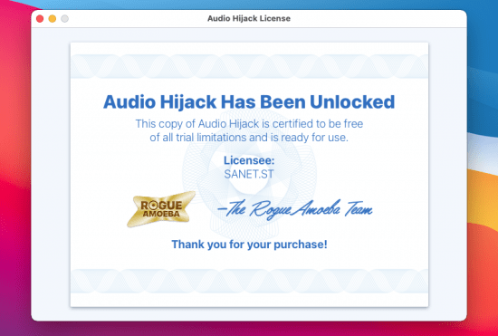 Audio Hijack 3.7.6 macOS