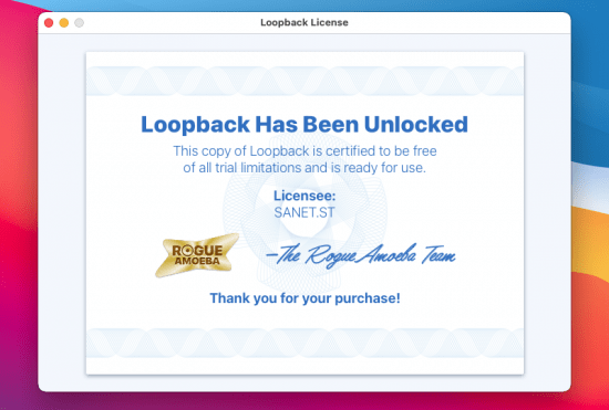 Loopback 2.1.8 macOS