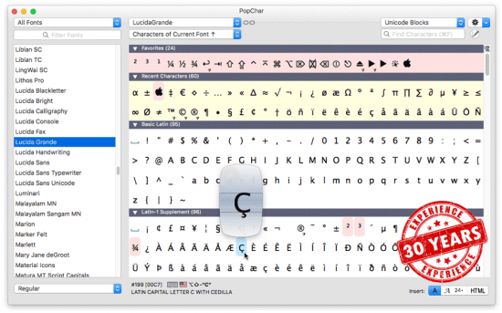 PopChar X 8.10 Multilingual macOS