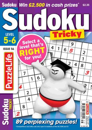 PuzzleLife Sudoku Tricky   Issue 56, 2020