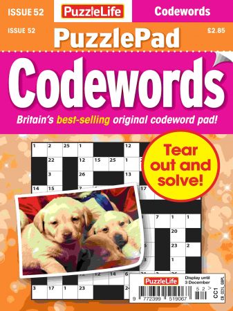 PuzzleLife PuzzlePad Codewords   Issue 052, 2020