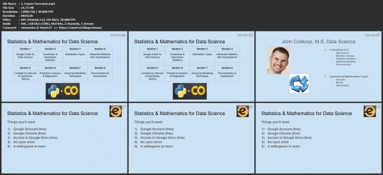 Statistics & Mathematics for Data Science in Python