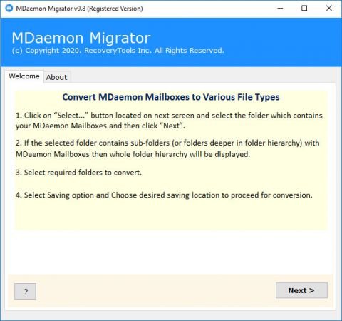 RecoveryTools MDaemon Migrator 10.7 download the new version