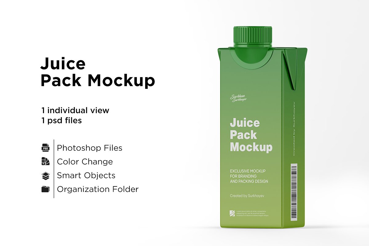 Download Download CreativeMarket - Juice Pack with Screw Cap Mockup 5558041 - SoftArchive