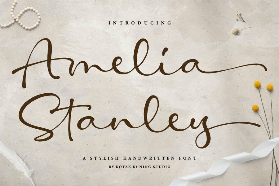 free amelia script font