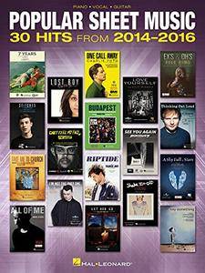 Popular Sheet Music: 30 Hits from 2014 2016