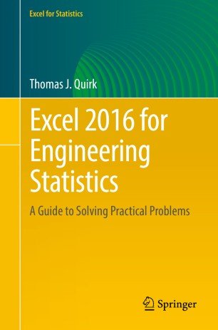 Excel 2016 for Engineering Statistics: A Guide to Solving Practical Problems (True EPUB)