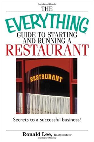 The Everything Guide To Starting And Running A Restaurant: Secrets to a Successful Business!