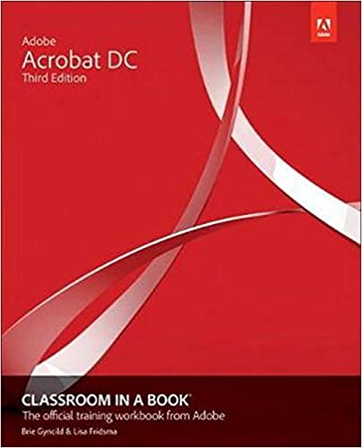 Adobe Acrobat DC Classroom in a Book, 3rd Edition (True PDF, EPUB, MOBI)
