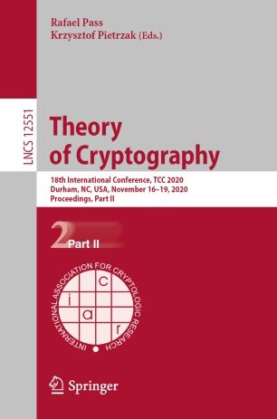 Theory of Cryptography: 18th International Conference