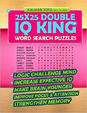 25x25 Double IQ KING Word Search Puzzles