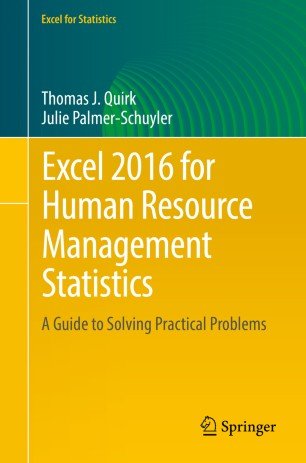 Excel 2016 for Human Resource Management Statistics: A Guide to Solving Practical Problems (True EPUB)