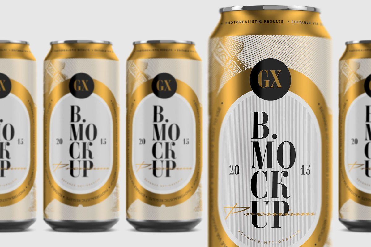 Download Download CreativeMarket - Beer/Soda Can Mockup - Larger ...
