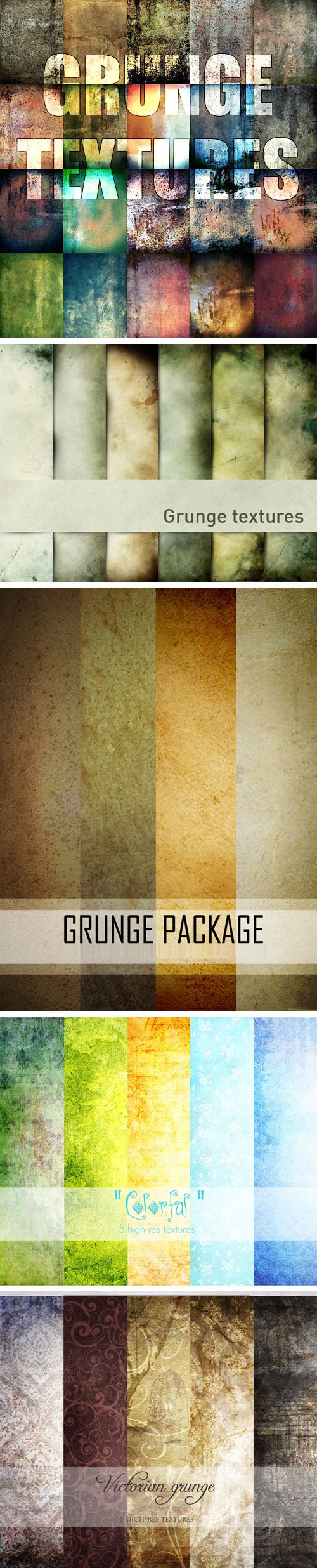 40+ Beautiful Grunge Textures Collection