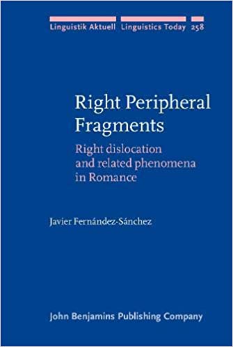 Right Peripheral Fragments: Right Dislocation and Related Phenomena in Romance