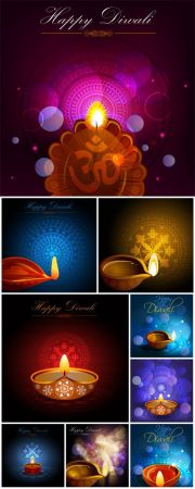 Diwali colorful vector illustration