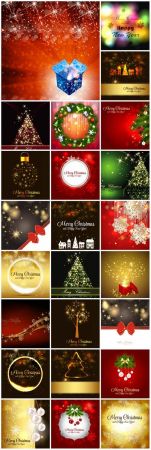 New Year and Christmas illustrations in vector №20