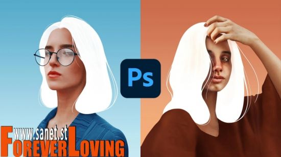 White Hair Portrait Effect (Adobe Photoshop)