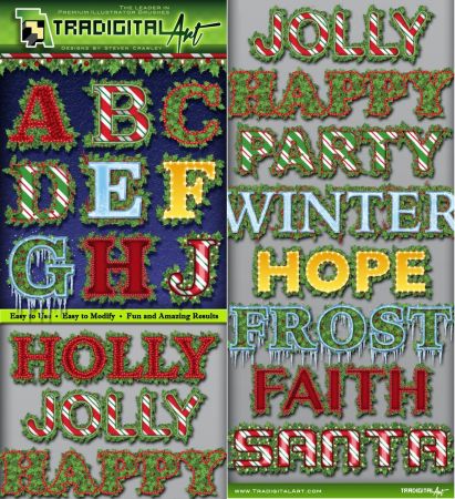 Graphicriver   Holly Jolly Graphic Styles 9111190