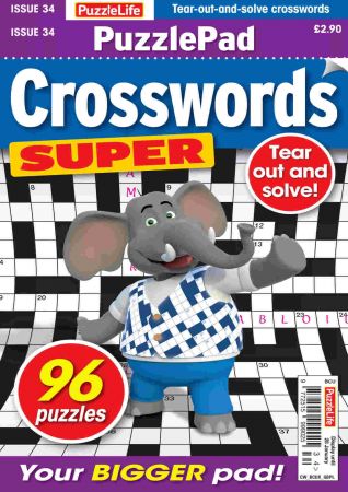 PuzzleLife PuzzlePad Crosswords Super   Issue 34, 2020