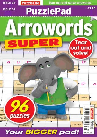 PuzzleLife PuzzlePad Arrowords Super   Issue 34, 2020