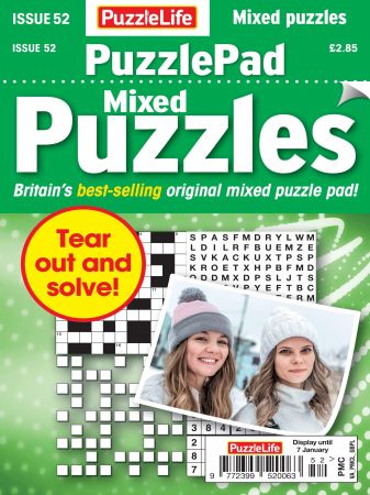 PuzzleLife PuzzlePad Puzzles - Issue 52, 2020