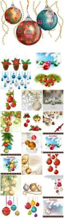 New Year and Christmas illustrations in vector №49