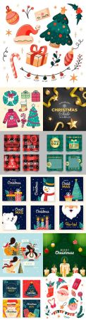 Christmas sale on instagram and painted theme elements