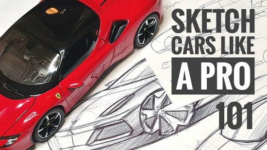How to Sketch, Draw, Design Cars Like a Pro   All-In-One 101