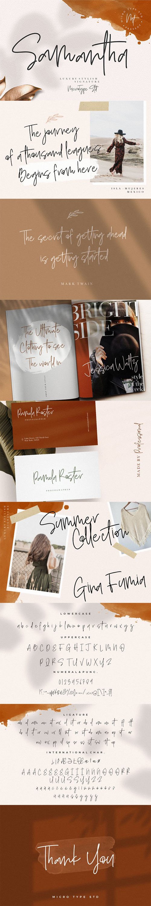 Samantha - Luxury Stylish Signature Font