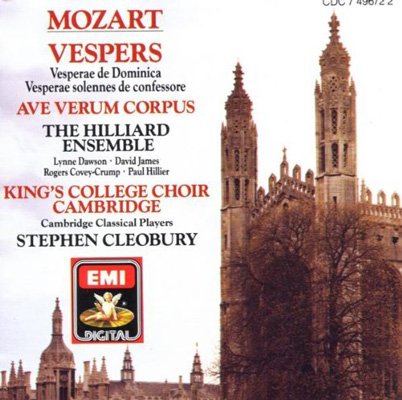 Ave Verum Corpus, Hilliard Ensemble, King's College Choir‎ ‎/ Stephen Cleobury – Mozart: Vespers K321 &amp; K339 (1989) FLAC
