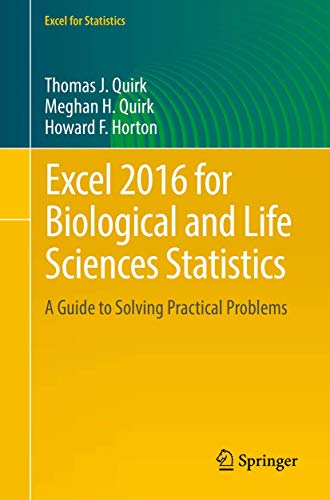 Excel 2016 for Biological and Life Sciences Statistics: A Guide to Solving Practical Problems (True EPUB)