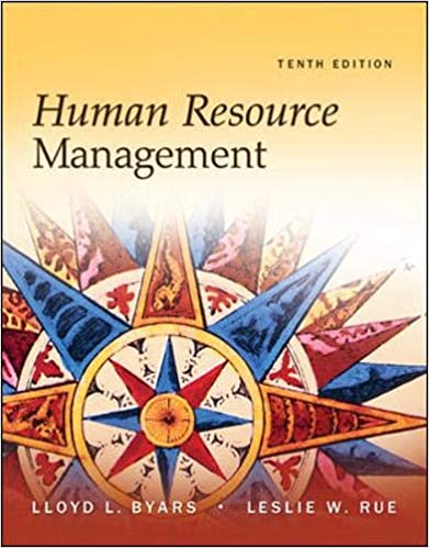 Human Resource Management, 10th Edition, by Lloyd Byars