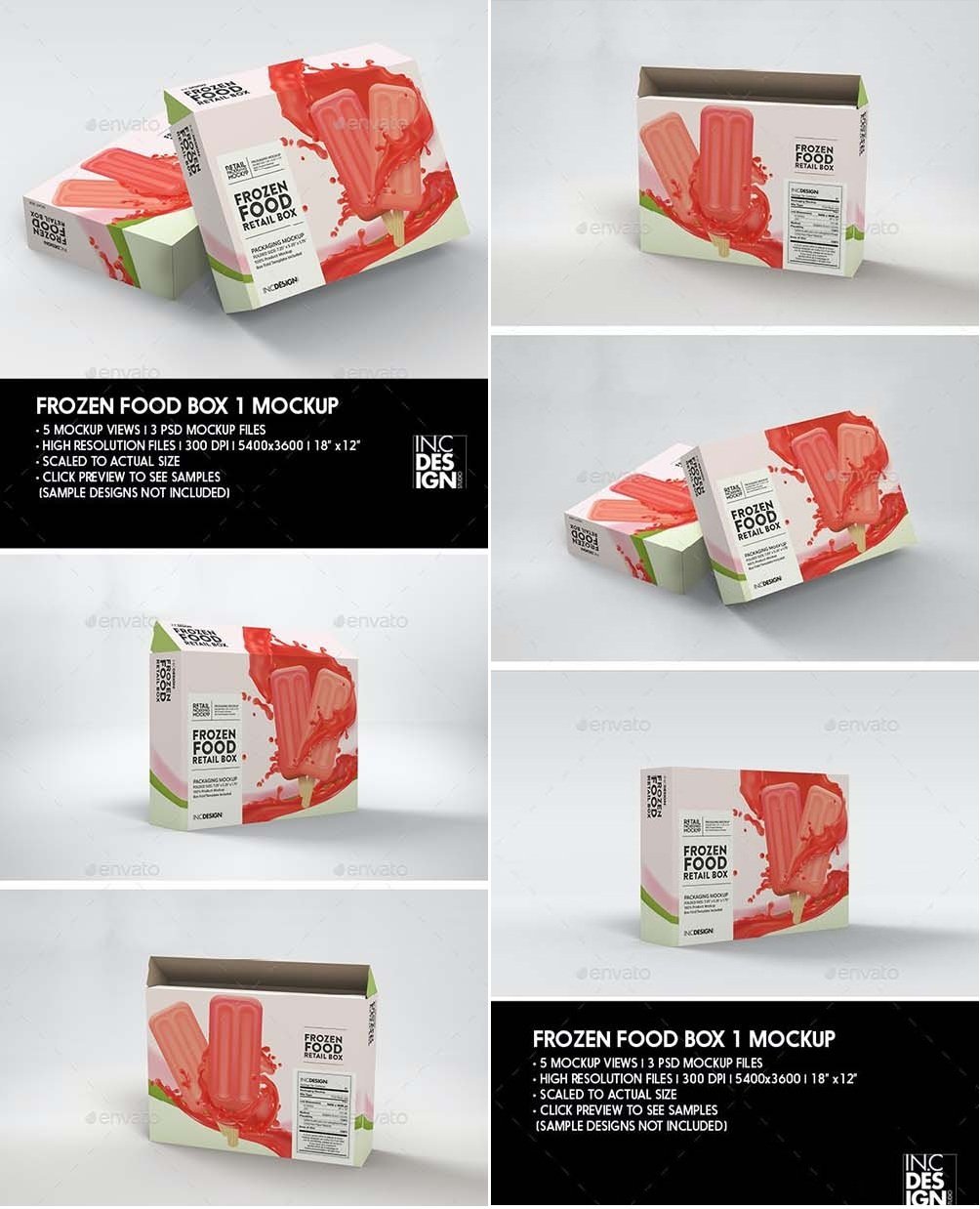 Download Download GraphicRiver - Thin Frozen Food Box Packaging Mockup 29888168 - SoftArchive