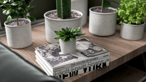 Mid-Century Interior Scene-Redshift 3D model