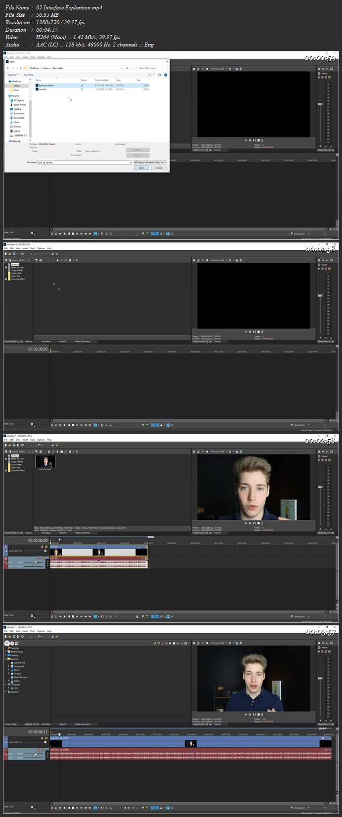 sony vegas 16 re-joining clips after split