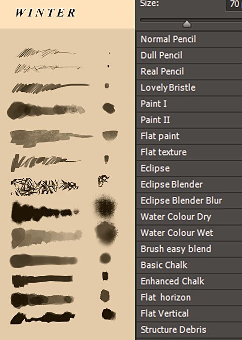 Winter Brushes Collection for Photoshop