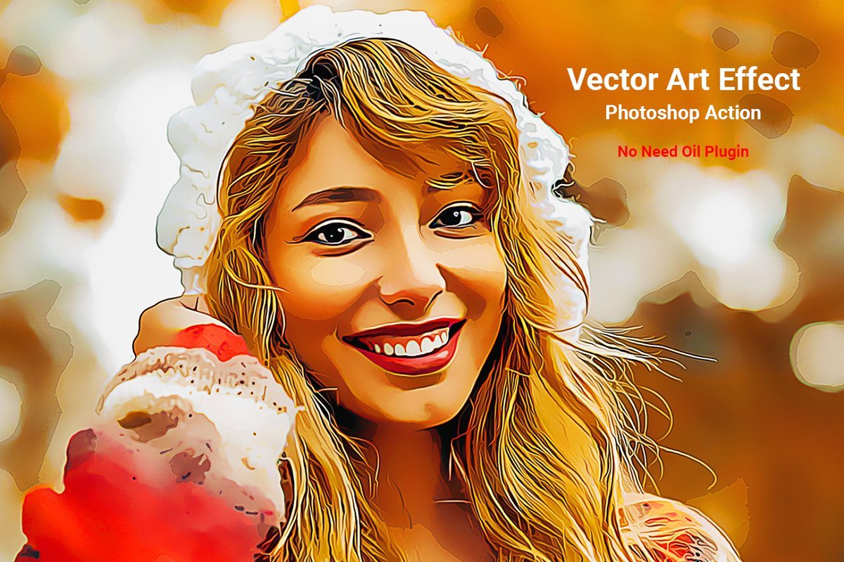 Download CreativeMarket - Vector Art Effect Photoshop Action 5106475