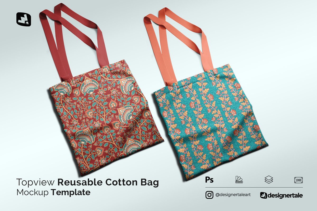 Download Download CreativeMarket - Topview Reusable Cotton Bag Mockup 5165533 - SoftArchive