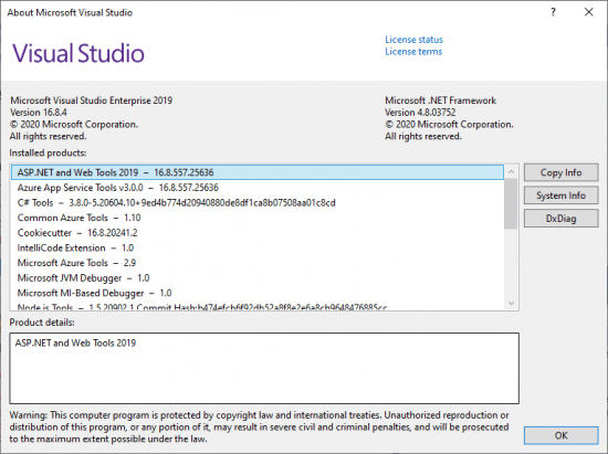 Microsoft Visual Studio Enterprise 2019 v16.8.4 (Build 16.8.30907.101) Multilingual