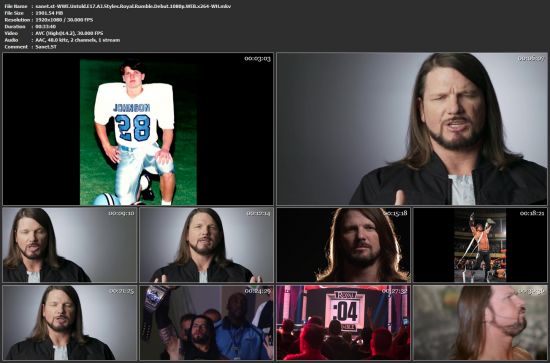 WWE Untold E17 AJ Styles Royal Rumble Debut 1080p WEB x264-WH