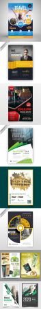 8 Multipurpose Flyers & Posters Vector Templates Collection