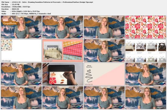 Drawing Seamless Patterns in Procreate + Professional Surface Design Tips