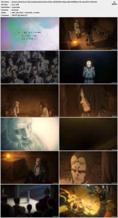 Attack on Titan S04E05 Declaration of War JAPANESE 1080p 10bit WEBRip 2CH x265 HEVC-PSA