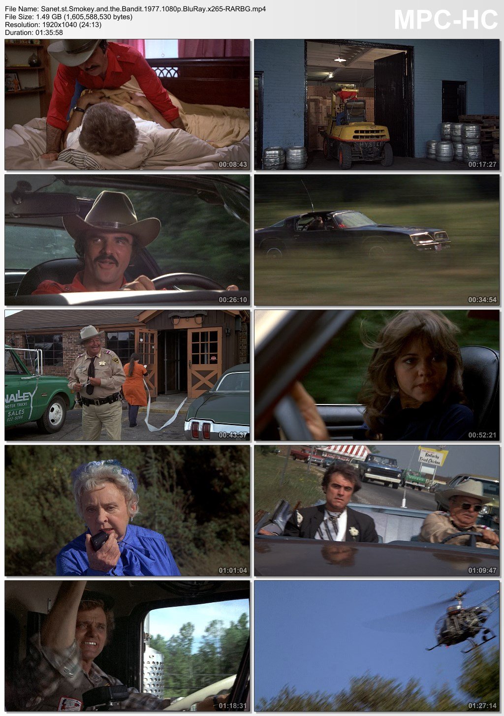 the cast of the smokey and the bandit movies