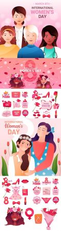DesignOptimal Happy Women s Day March 8 design illustrations 4